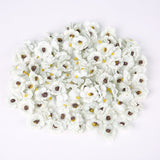 30Pcs 3cm Multicolor Daisy Flower Heads Mini Silk Artificial Flowers for Wedding Home Decoration Christmas Wreath Scrapbooking