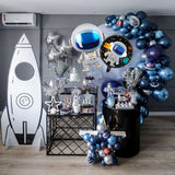 Cifeeo 89Pcs Outer Space Party Astronaut Balloons Rocket Latex Balloons Galaxy Theme Party Boy Kids Birthday Party Decor Helium Globals