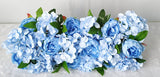 Christmas Gift Artificial Peony Rose Hydrangea Row Wedding Background Fake Flower Wall Decoration DIY Combination Wedding Arch Arrangement