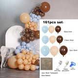 178Pcs/set Coffee Skin Color Balloons Brown Coffee Skin Balloon Arch Garland for Wedding Birthday Party Decor Supplies Baby Show
