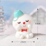 Christmas Gift Cartoon Mini Santa Claus Snowman Cake Decorations Merry Christmas Decor For Home Happy New Year 2022 Naviidad Cupcake Decor Gift