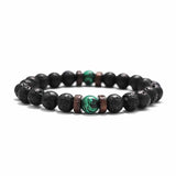 Volcanic Stone Bracelet for Men Lava Wooden 8mm Beads Bracelet Tibetan Buddha Wrist Chain Women Men's Jewelry Gift Bracelets