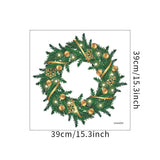 Christmas Gift Christmas Santa Claus Wreath Door Sticker Window Stickers Wall Oranments Merry Christmas Decor For Home Happy New Year 2022