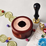 Retro Wax Seal Melting Furnace Wood Oven Furnace Wax Pot Beads Sticks Heater Wax Melting Warmer For Candle Stamp DIY Arts Crafts