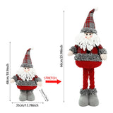 Stretchable Christmas Santa Claus Dolls Snowman Elk Toys Christmas Kids Gifts Xmas Tree Ornaments Home Decors Navidad Natal 2022