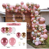 Christmas Gift Pink Balloon Garland Arch Kit Chrome Gold Latex Ballon Birthday Party Decor Kids Wedding Birthday Ballon Baby Shower Girl Decor