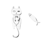 Cat Fish Stud Earrings for Women Gift Asymmetrical Earrings  Hypoallergenic Jewelry Prevent Allergy