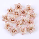 Cifeeo 20 pieces of artificial flower head high quality DIY fake flowers wedding party home living room dining table garden decorations