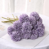 Cifeeo 1/5pcs Dandelion Flower Ball Simulation Bouquets Artificial Flower Wall Fake Flower Home Decoration Wedding Holding Flower