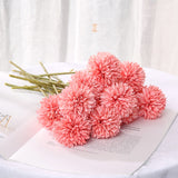 Cifeeo 1/5pcs Dandelion Flower Ball Simulation Bouquets Artificial Flower Wall Fake Flower Home Decoration Wedding Holding Flower