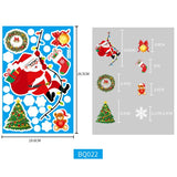 Christmas Gift Christmas Sticker Santa Claus Xmas Elk Snowflake Faceless Doll Window Stickers Merry Christmas Feliz Navidad Decor For Home 2022