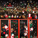 Christmas Gift Merry Christmas Window Stickers Christmas Decorations for Home Xmas Wall Stickers Decals Decor Navidad  New Year Stickers