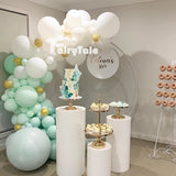 Christmas Gift 121pcs Pastel Macaron Mint White Balloons Garland Arch Kit Gold Confetti Balloon for Baby Shower Birthday Wedding Party Supplies