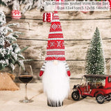 Christmas Wine Bottle Cover Merry Christmas Decorations For Home  Christmas Ornament New Year  Xmas Navidad Gifts