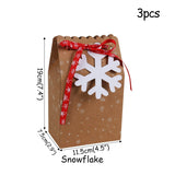 Christmas paper Kids Candy Box Bag Navidad  New year christmas home decoration Natal gift bags Kerst Noel Treats packing box