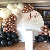 Christmas Gift Black White Gold Latex Balloons Garland Wedding Birthday Decorations Baby Shower Home Decors Birthday Decoration  Oval  Round