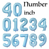 Back to school decoration  Cifeeo  40'' Large Gradient Number Balloons Baby Shower Happy Birthday Decoration Birthday Party Decorations Adult Kids Digital Balloons