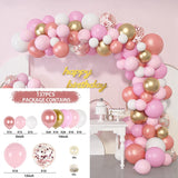 Christmas Gift Pink Balloon Garland Arch Kit Chrome Gold Latex Ballon Birthday Party Decor Kids Wedding Birthday Ballon Baby Shower Girl Decor