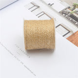 5-15m/Roll Natural Jute Twine Crafts String Rope Ribbons Party Wedding Gift Wrapping Cords Thread DIY Florists Crafts Decoration