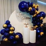 Christmas Gift 83 Pcs Navy Blue Balloons Garland Arch Kit Gold Confetti Ballon for Wedding Birthday Graduation Party