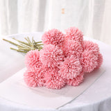 Cifeeo 1/5pcs Dandelion Flower Ball Simulation Bouquets Artificial Flower Wall Fake Flower Home Decoration Wedding Holding Flower