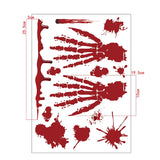 Christmas Gift Horrible Halloween Bloody Handprint stickers Wall Window Door Home Decal Stickers Halloween Party Decoration Haunted House Prop