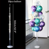 Christmas Gift 7/11 Tubes Air Balls Stand Stick Baloon Stand Holder Wedding Decoration Metallic Balloons Adult Birthday Balloons Party Supplies