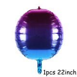 WEIGAO 3pcs 22inch 4D Disco Metalic balloons laser Foil balloon Wedding Decor 80s 90s Retro Popular Party Decor Rock and Roll