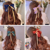 Cifeeo Summer Vacation Lace Hair Clip Black White Bow Knot Hair Barrettes For Women Ponytail Elegant Hairclip With Mesh Bow