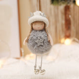 Cifeeo Christmas Gift Latest New Year Plush Angel Girl Pendant Cute Girl Doll Gift Christmas Decoration for Home Xmas Tree for Kids Gift