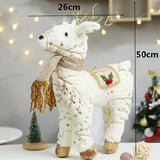 Christmas Decorations For Home Lovely Snowman Doll Standing Toys Christmas Tree Decorations Ornaments Xmas New Year Gifts Kids