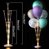 Christmas Gift 7/11 Tubes Air Balls Stand Stick Baloon Stand Holder Wedding Decoration Metallic Balloons Adult Birthday Balloons Party Supplies