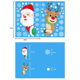 Christmas Gift Christmas Santa Claus Window Stickers Wall Ornaments Christmas Pendant Merry Christmas For Home Decor Happy New Year 2021 Noel