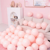 20pcs/Lot Retro Balloon Bean Paste Dusty Pink Peach DIY Baby Shower Birthday Party Bride Wedding Decoration Gold Confetti Globos