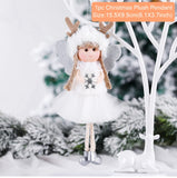 PATIMATE Christmas Angel Plush Doll Pendant Christmas Tree Ornament Christmas Decoration for Home Xmas Gifts Noel Navidad