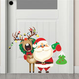 Christmas Gift Christmas Stickers Christmas Cartoon Santa Claus Deer Christmas Tree Shop Window Glass Door Decorative Wall Stickers 2022 Home
