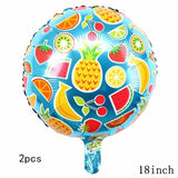 Christmas Gift 32Inch Donut Digital Foil Balloon Christmas Fruit Ice Cream Helium Balloon Birthday Party Decoration Kids Digital Balloon Showe