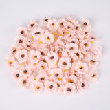 30Pcs 3cm Multicolor Daisy Flower Heads Mini Silk Artificial Flowers for Wedding Home Decoration Christmas Wreath Scrapbooking