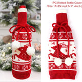 Christmas Wine Bottle Cover Merry Christmas Decorations For Home  Christmas Ornament New Year  Xmas Navidad Gifts