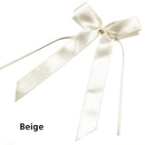 Christmas Gift 100Pcs Bow knots Ribbon White Beige Wedding Pew End decoration Bows Party Car Chairs home Decorations Bowknots decor Accessories