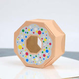 Christmas Gift 6PCS Donuts Gift Bags Candy Cookies Packaging Supplies DIY Kraft Paper Boxes Kids Gift Birthday Wedding Party Decoration