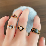 Graduation Gift 2022 NEW 10 Pcs /Set Retro Crystal Drill Crown Knuckle Rings Fashion Jewelry Women Charm Ring Wedding Rings for Women