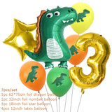 Dinosaur Party Decorations Dragon Balloons Set Paper Garland for Dino Jungle Birthday Party Decor Supplies Kids Children Favors