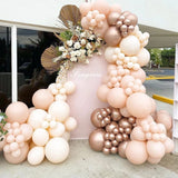 Rose Apricot Macaron Balloon Garland Arch Kit Wedding Birthday Party Decoration Confetti Latex Balloons For Girls Baby Shower