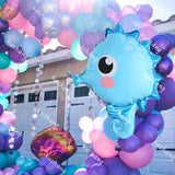151pcs Mermaid Tail Balloon Garland Arch Latex Balloons Birthday Party Decoration Wedding Baby Shower Ocean Theme Party Supplies