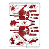 Christmas Gift Horrible Halloween Bloody Handprint stickers Wall Window Door Home Decal Stickers Halloween Party Decoration Haunted House Prop