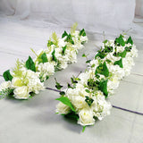 Christmas Gift Artificial Peony Rose Hydrangea Row Wedding Background Fake Flower Wall Decoration DIY Combination Wedding Arch Arrangement