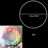 Cifeeo 60-200CM PVC Ring Balloon Arch DIY Wreath Frame Background Holder Circle Ballon Stand Wedding Birthday Party Decor Baby Shower