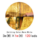 3*3m 300leds Led Curtain String Light Led Christmas Garland Party Patio Window Decor Fairy Lights Xmas Wedding Lights EU 220V