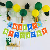 Dinosaur Party Decorations Dragon Balloons Set Paper Garland for Dino Jungle Birthday Party Decor Supplies Kids Children Favors